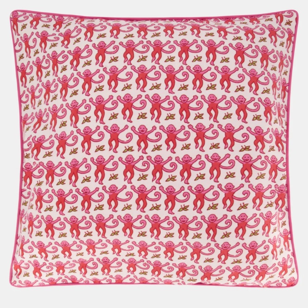 Roller Rabbit Monkey Decorative Pillow